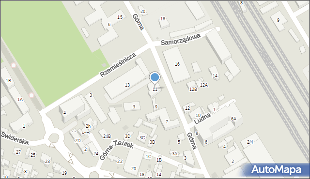 Otwock, Górna, 11, mapa Otwock