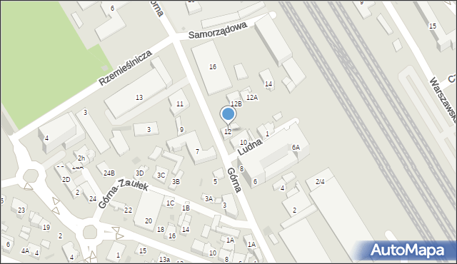 Otwock, Górna, 12, mapa Otwock