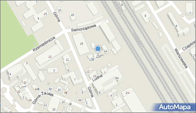 Otwock, Górna, 12A, mapa Otwock