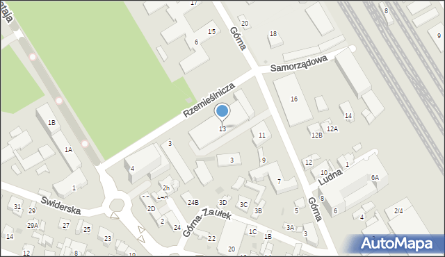 Otwock, Górna, 13, mapa Otwock