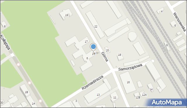 Otwock, Górna, 15, mapa Otwock