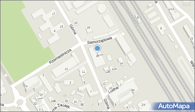 Otwock, Górna, 16, mapa Otwock