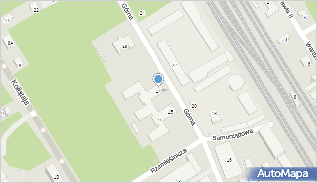 Otwock, Górna, 17, mapa Otwock