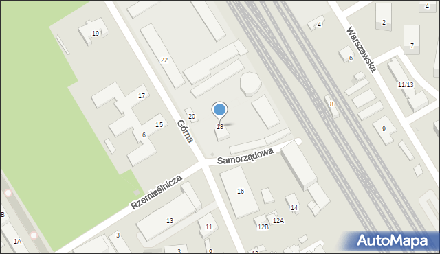 Otwock, Górna, 18, mapa Otwock