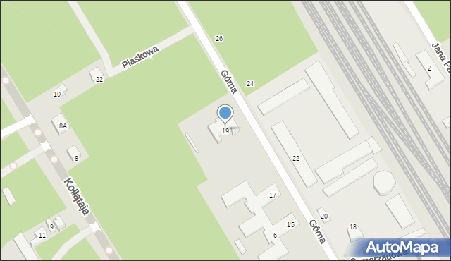 Otwock, Górna, 19, mapa Otwock