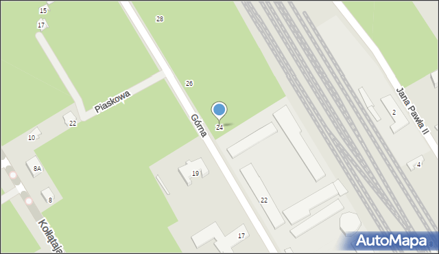 Otwock, Górna, 24, mapa Otwock