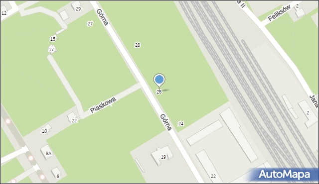 Otwock, Górna, 26, mapa Otwock