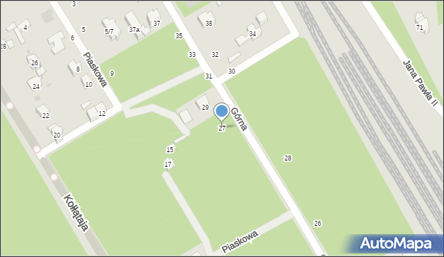 Otwock, Górna, 27, mapa Otwock