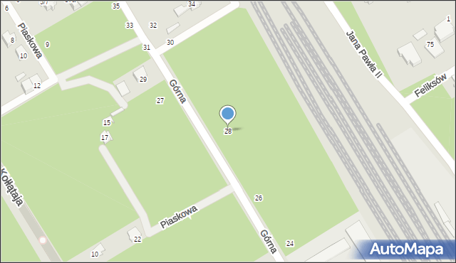 Otwock, Górna, 28, mapa Otwock