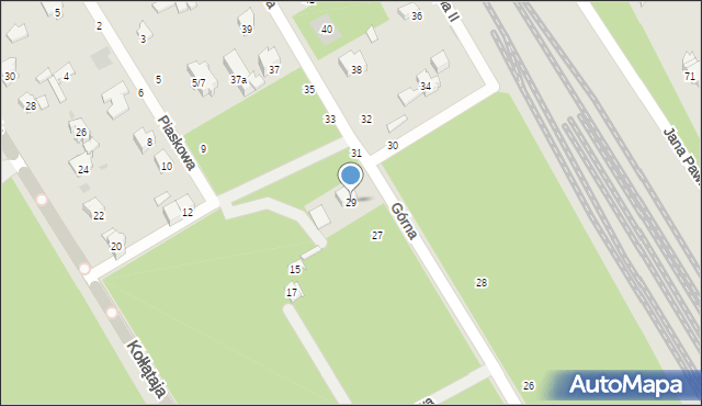 Otwock, Górna, 29, mapa Otwock