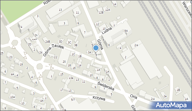 Otwock, Górna, 3, mapa Otwock