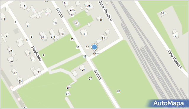 Otwock, Górna, 30, mapa Otwock