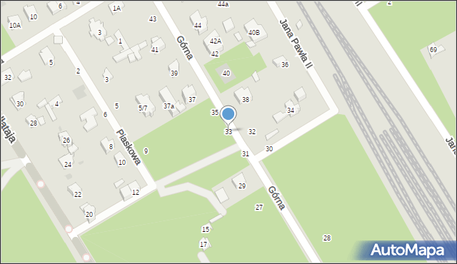 Otwock, Górna, 33, mapa Otwock