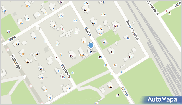 Otwock, Górna, 37, mapa Otwock