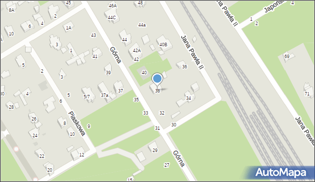 Otwock, Górna, 38, mapa Otwock