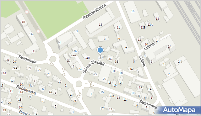 Otwock, Górna, 3D, mapa Otwock