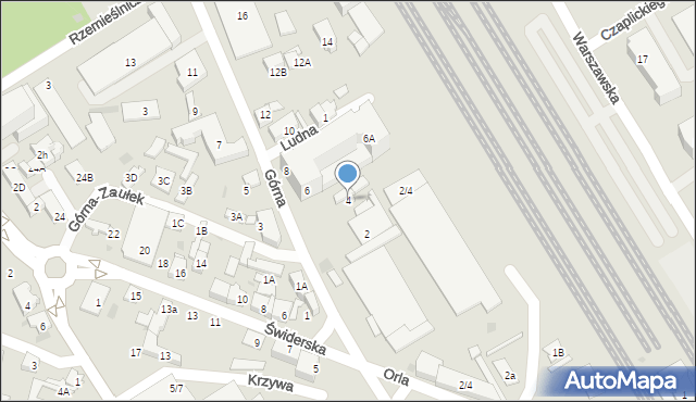 Otwock, Górna, 4, mapa Otwock