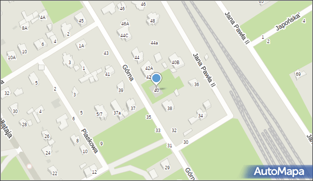 Otwock, Górna, 40, mapa Otwock