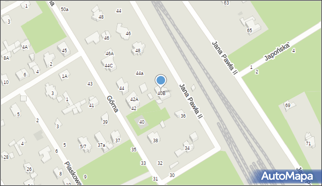 Otwock, Górna, 40B, mapa Otwock