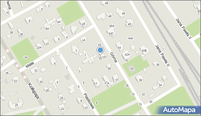 Otwock, Górna, 41, mapa Otwock