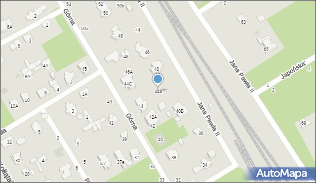 Otwock, Górna, 44a, mapa Otwock
