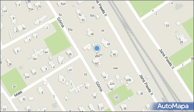 Otwock, Górna, 46A, mapa Otwock