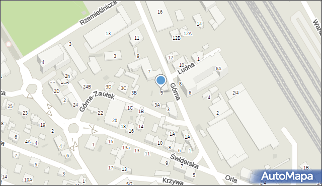 Otwock, Górna, 5, mapa Otwock