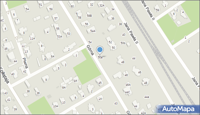 Otwock, Górna, 50a, mapa Otwock