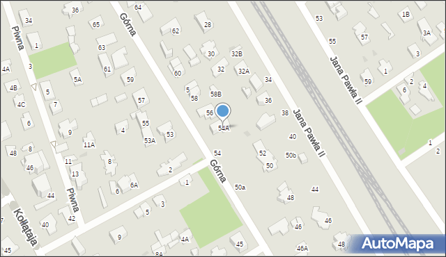 Otwock, Górna, 54A, mapa Otwock