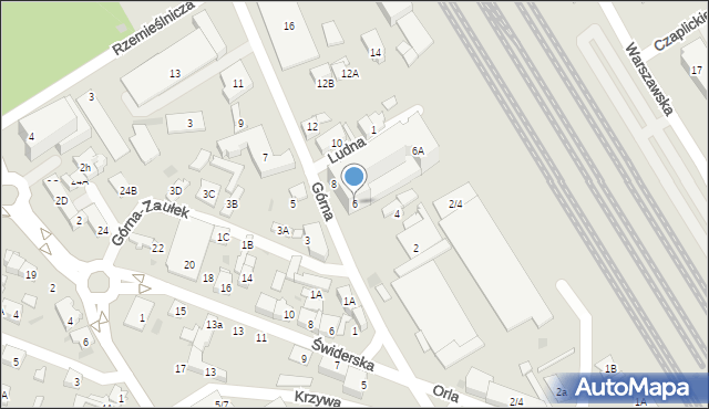 Otwock, Górna, 6, mapa Otwock