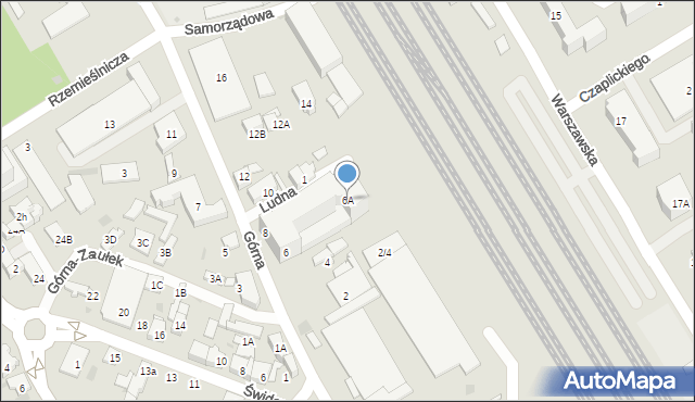 Otwock, Górna, 6A, mapa Otwock