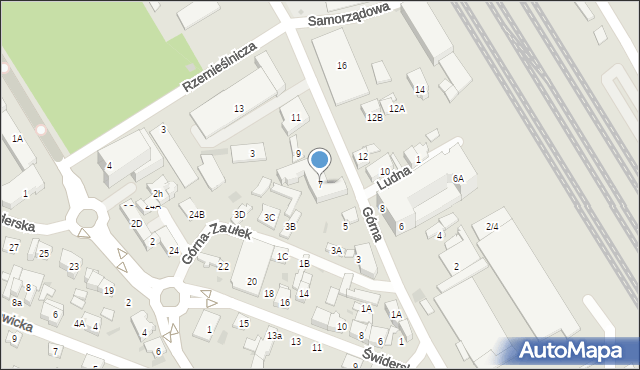 Otwock, Górna, 7, mapa Otwock