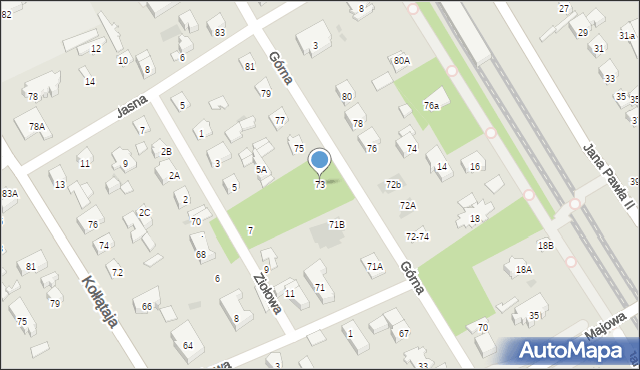 Otwock, Górna, 73, mapa Otwock