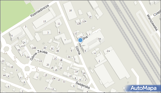 Otwock, Górna, 8, mapa Otwock