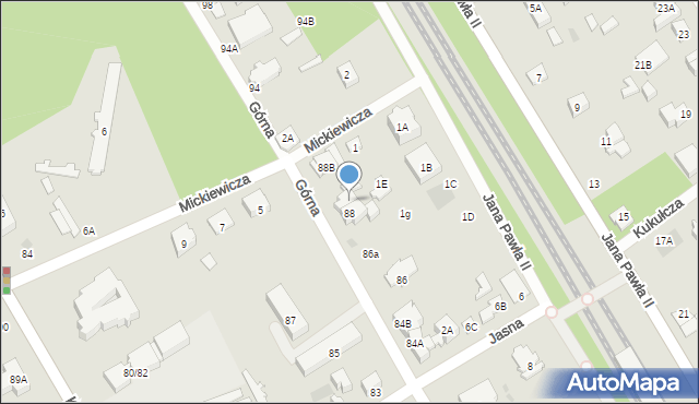 Otwock, Górna, 88A, mapa Otwock