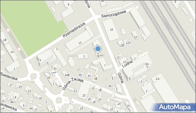 Otwock, Górna, 9, mapa Otwock