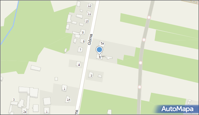 Parszów, Górna, 6, mapa Parszów