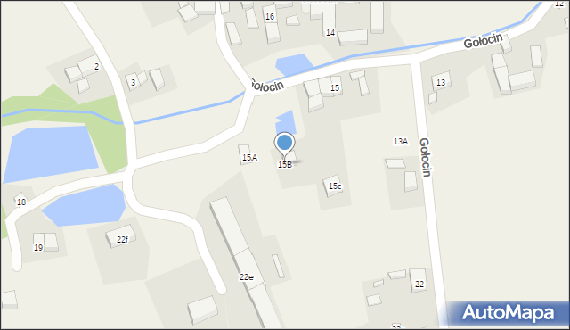Pątnów, Gołocin, 15B, mapa Pątnów