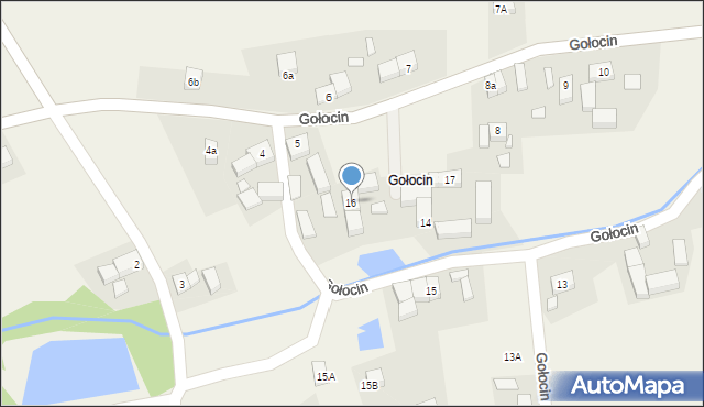Pątnów, Gołocin, 16, mapa Pątnów