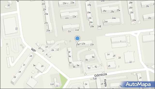 Pawłowice, Górnicza, 10a, mapa Pawłowice