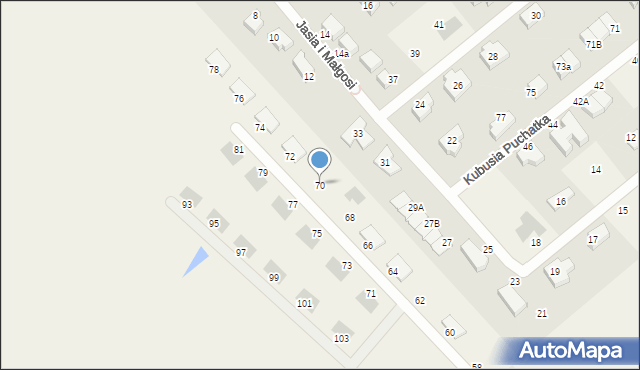 Pępowo, Górna, 70, mapa Pępowo