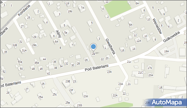 Piaseczno, Gołkowska, 24, mapa Piaseczno