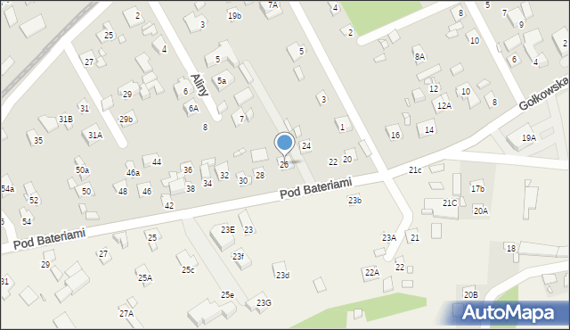 Piaseczno, Gołkowska, 26, mapa Piaseczno