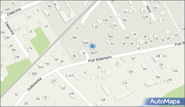 Piaseczno, Gołkowska, 54, mapa Piaseczno