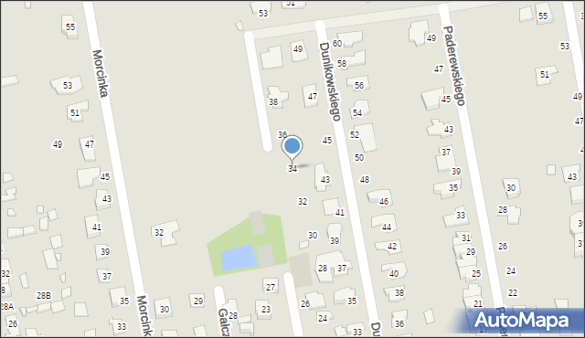 Piaseczno, Gojawiczyńskiej, 34, mapa Piaseczno