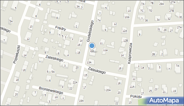 Piastów, Godebskiego Cypriana, 11c, mapa Piastów