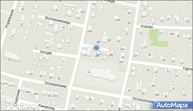 Piastów, Godebskiego Cypriana, 19E, mapa Piastów