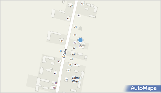 Piastów, Górna, 40a, mapa Piastów