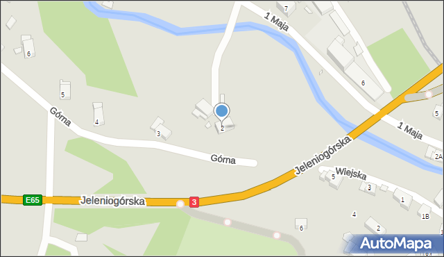 Piechowice, Górna, 2, mapa Piechowice