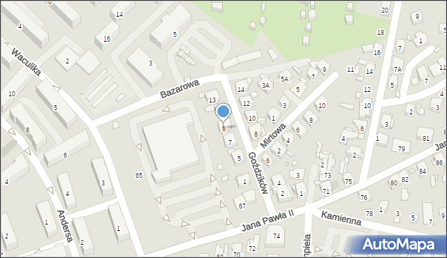 Piekary Śląskie, Goździków, 9, mapa Piekary Śląskie